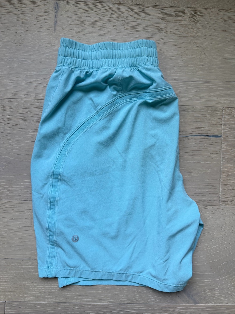 lululemon athletica Light Aqua Athletic Shorts - Picture 2 of 3